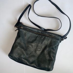 Margot Leather Crossbody Bag Dark Green
